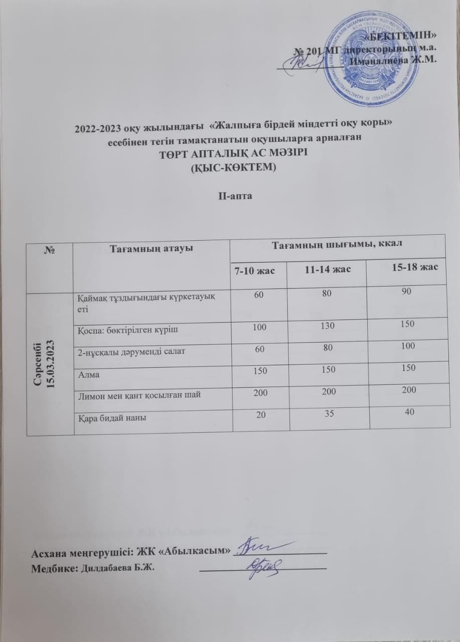 2022-2023 оқу жылындағы "Жалпыға бірдей міндетті оқу қоры" есебінен