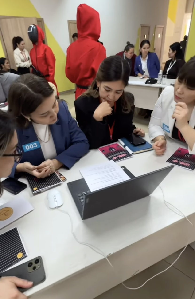 “Level up” тақырыбында “Кальмар ойыны “ форматы бойынша жаңа формациядағы педагогтардың деңгейін көтеру мақсатында семинар өтілді.