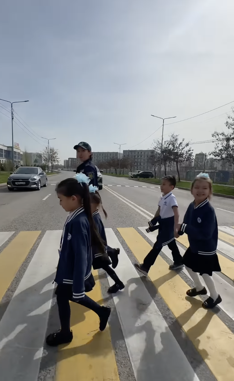 1 “А” сыныбында – жол қауіпсіздігі сабағы